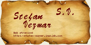 Stefan Vezmar vizit kartica